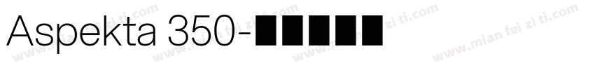 Aspekta 350字体转换
